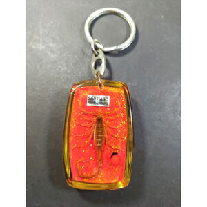 Scorpion Acrylic Keychain Santiago Red